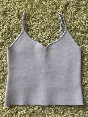 Express Body Contour Lavender Cropped TankTop Size XS